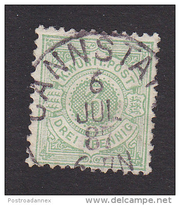 Wurttemberg, Scott #56, Used, Number, Issued 1875 - Other & Unclassified