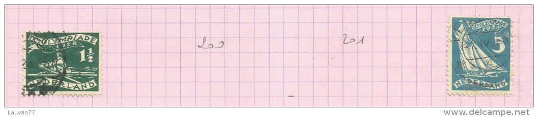 Pays-Bas N°199, 202 Cote 3 Euros - Oblitérés