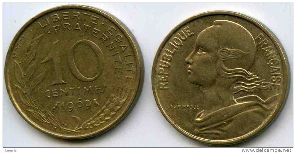 France 10 Centimes 1969 GAD 293 KM 929 - 10 Centimes