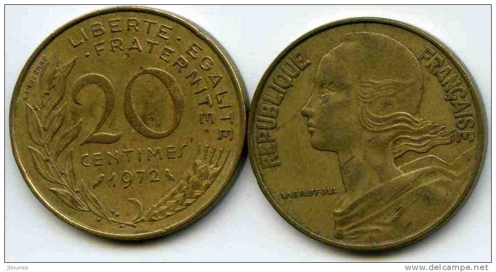 France 20 Centimes 1972 GAD 332 KM 930 - 20 Centimes