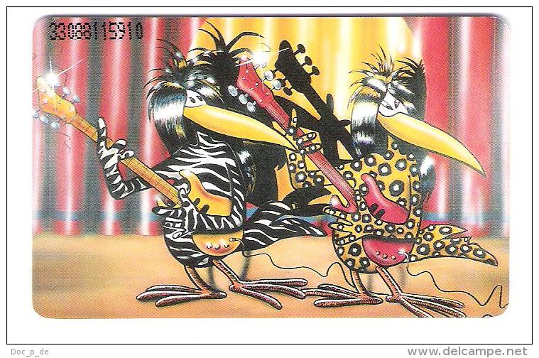 Germany  - K844  07/93 Telefonkartenagentur Walbröhl - Comic Birds - Vögel - Music - Gitarre - K-Series : Serie Clientes