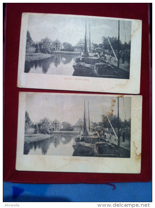 AK Haven Koevorden Briefkaart 2 AK' S Ca. 1910 - Coevorden