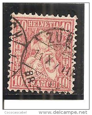 Suiza-Switzerland Nº Yvert 43 (usado) (o) - Used Stamps