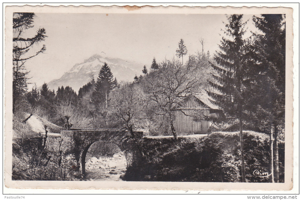 LA  ROCHE-sur-FORON  (Hte-Savoie)  -  Vieux  Pont  Lavillat  Et  La  Pointe  D'Andey  (alt.  1879 M.) - La Roche-sur-Foron