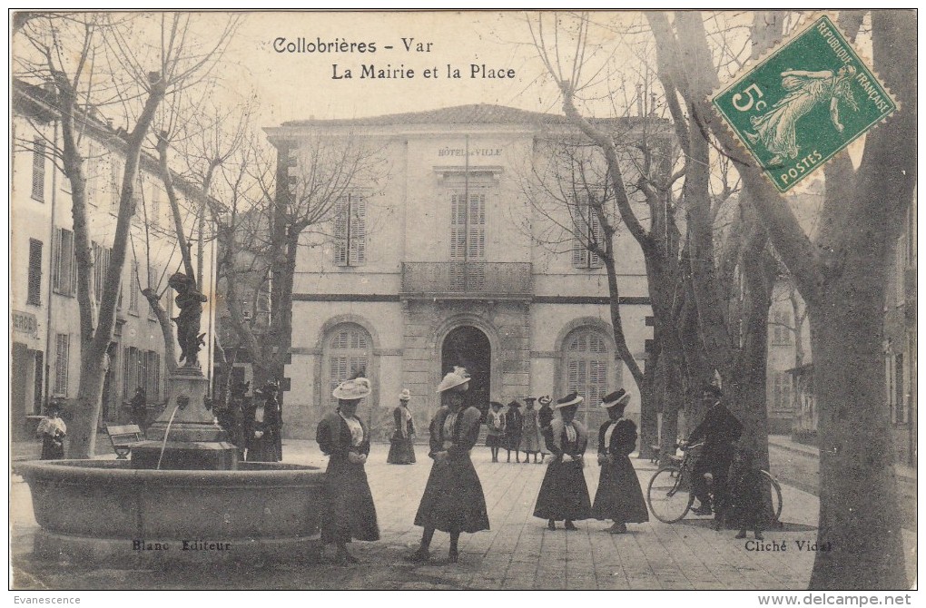 83  COLLOBRIERES / MAIRIE ET LA PLACE    /////  REF  OCT. 14 / N° 4292 - Collobrieres