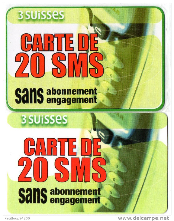 CARTE D´ACCES INTERNET  3 SUISSES  20 SMS  + SPECIMEN BLISTER - Autres & Non Classés