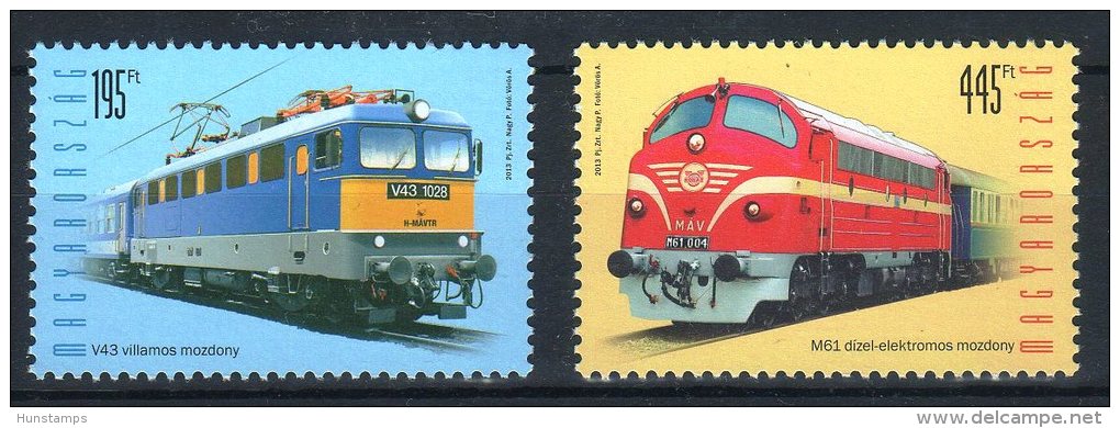 Hungary 2013.Trains - Railways Set MNH (**) Post Started: 05. Jun. 2013. - Neufs