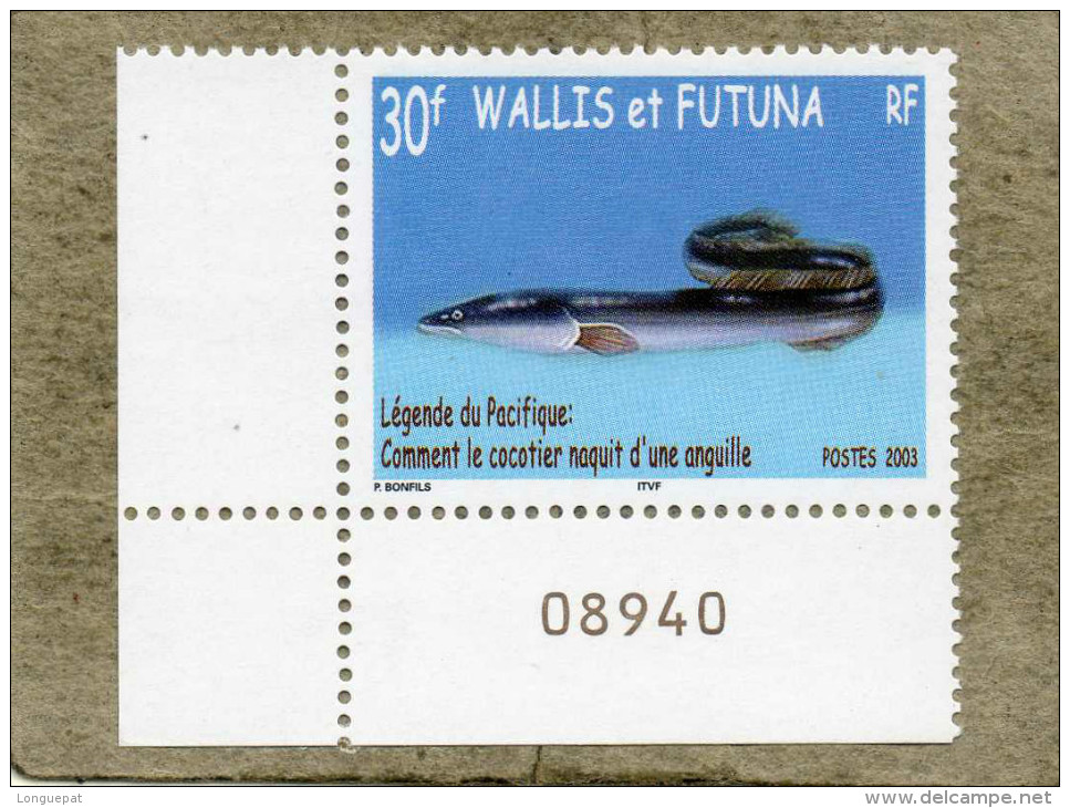 WALLIS Et FUTUNA  : Poisson - Anguille : Légende "Comment Le Cocotier Naquit D'une Anguille" - Conte - - Neufs