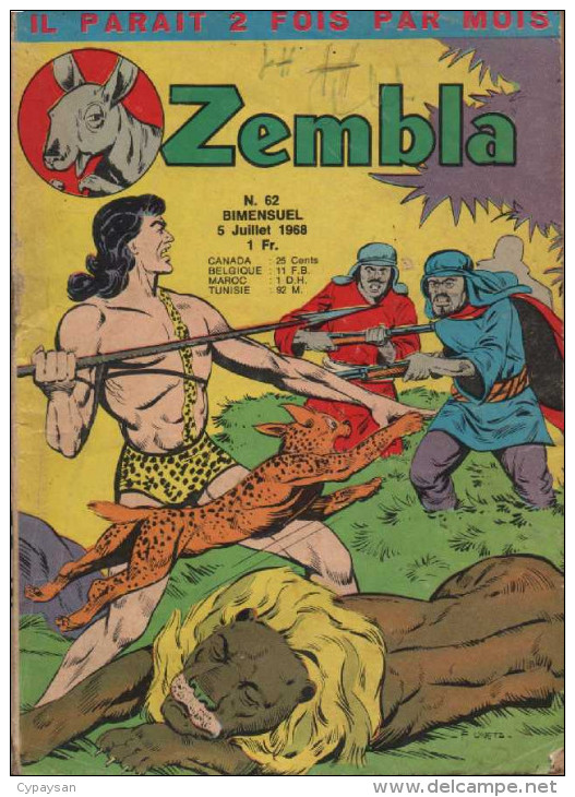 ZEMBLA N° 62  BE LUG 07-1968 - Zembla