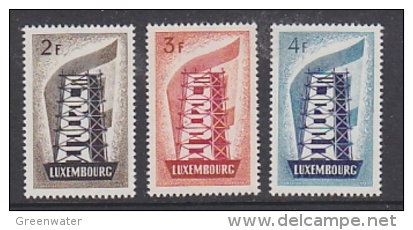 Europa Cept 1956 Luxemburg 3v Original Gum ** Mnh (LT501) - 1956