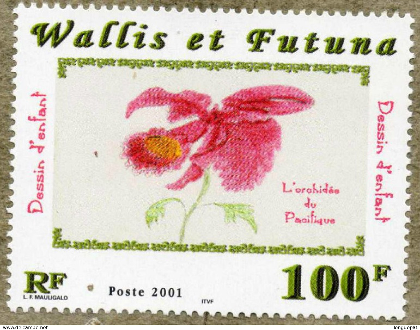 WALLIS Et FUTUNA  : Dessin D'enfants : Fleurs - Enfance - - Unused Stamps