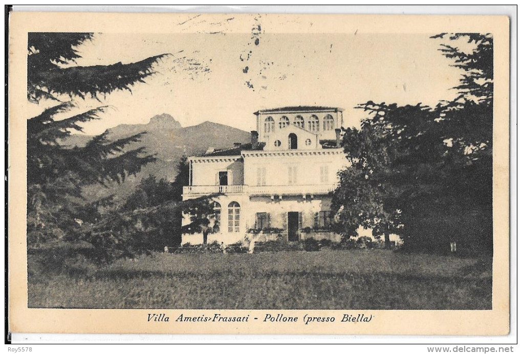 PIEMONTE-BIELLA-POLLONE VEDUTA VILLA AMETIS FRASSARI - Biella