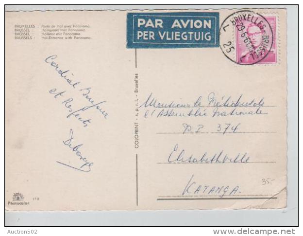 TP 1067 S/CP C.Bruxelles En 1961 V.Mr.le Président De L'Assemblée Nationale à Elisabethville Katanga PR1226 - Cartas & Documentos