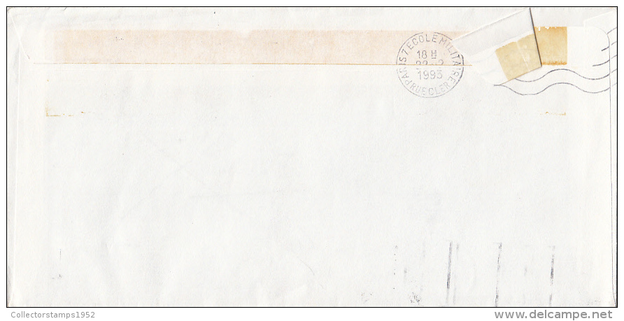 291FM- MARIANNE STAMPS, SORBONNE UNIVERSITY ROUND STAMP ON COVER, 1993, FRANCE - Autres & Non Classés