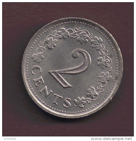 MALTA 2 CENTS 1977 - Malte