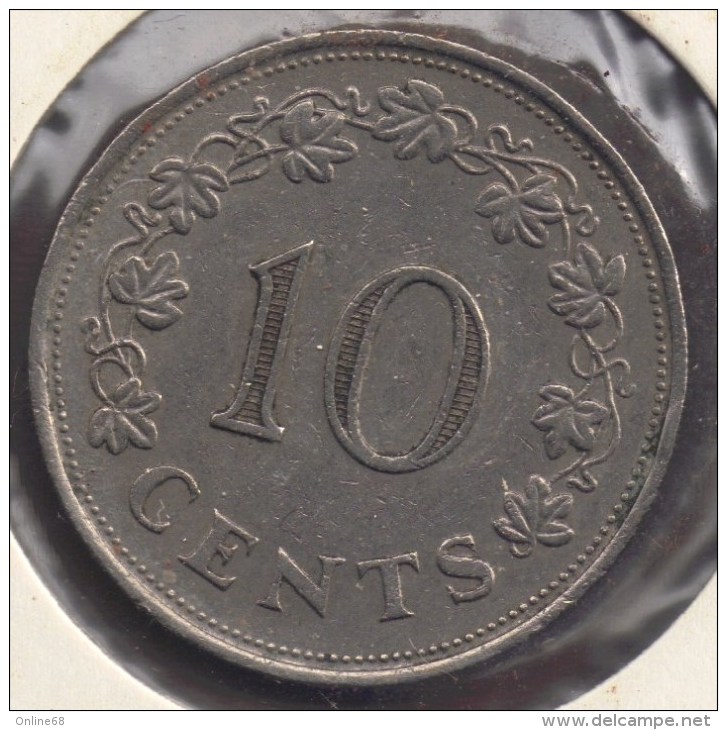 MALTA 10 CENTS 1972 - Malta