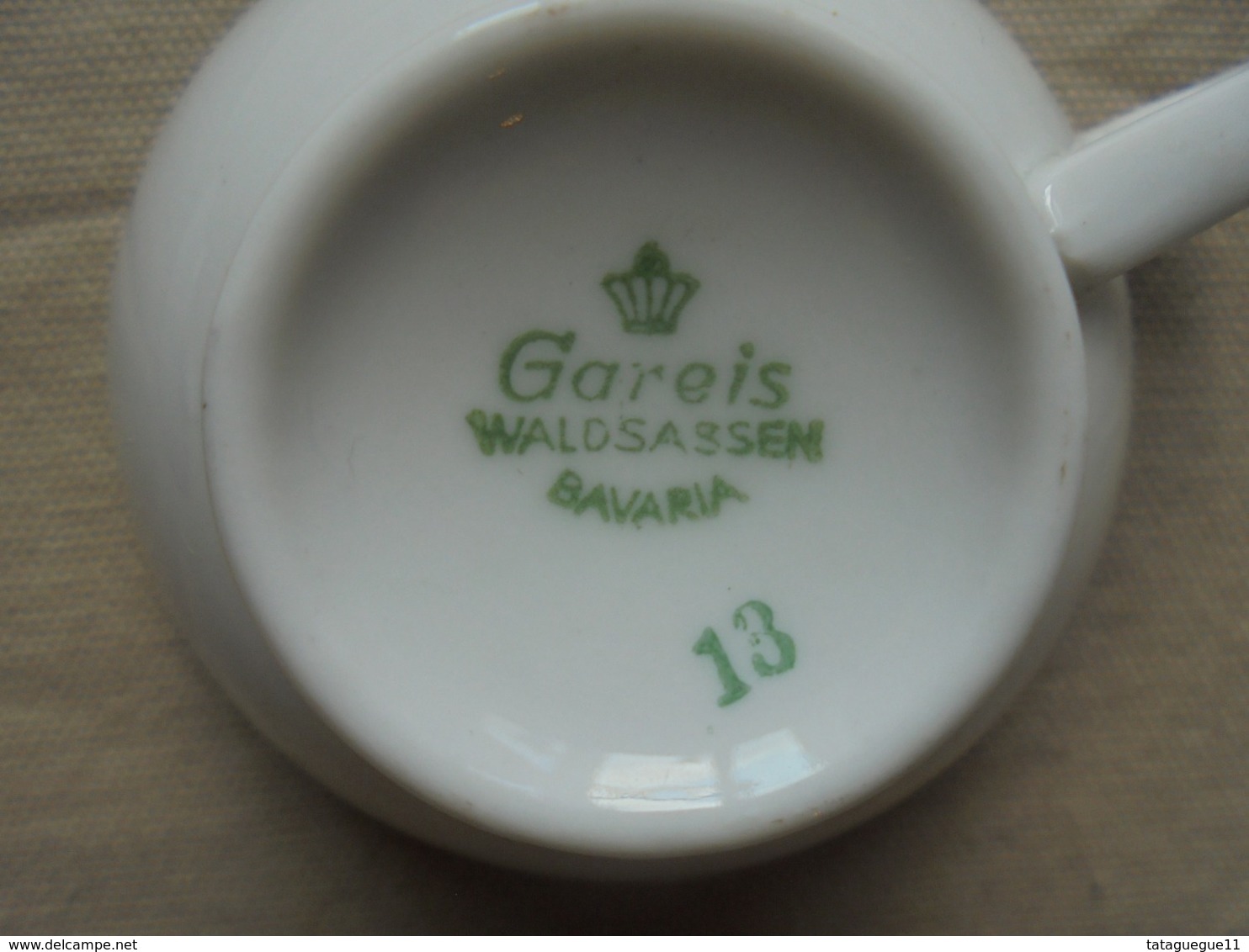 Ancien - Tasse + soucoupe BAVARIA Gareis Waldsassen