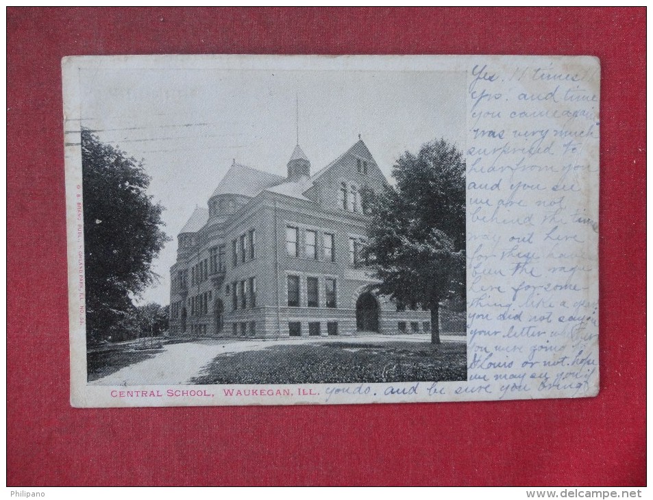 - Illinois> Waukegan  Central School     Ref 1527 - Waukegan