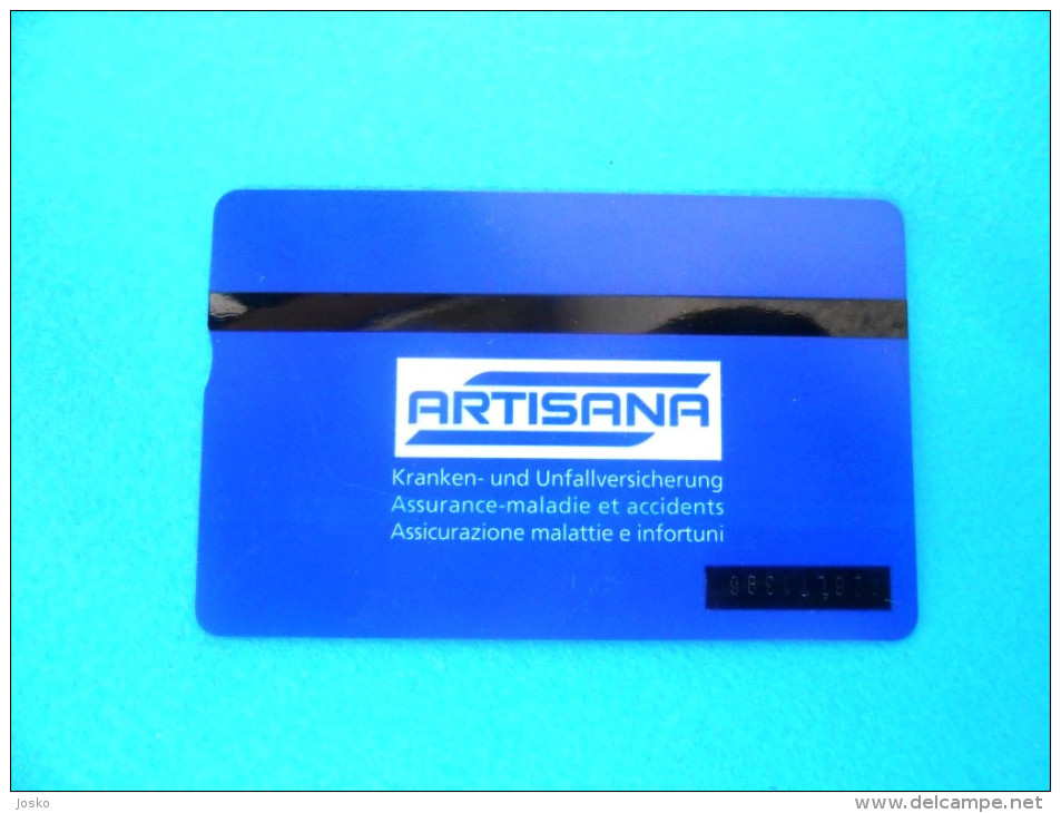 ARTISANA Insurance - Assurance , Versicherung, Assicurazione ( Switzerland Card ) Carte Suisse Schweiz Svizzera Swiss - Switzerland