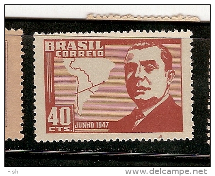 Brazil ** & Visita Do Presidente Do Chile , Videla 1947  (455) - Ongebruikt