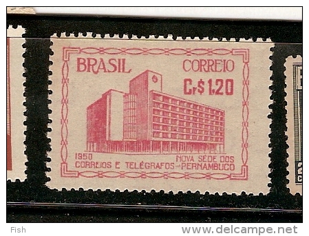 Brazil ** & Nova Sede Dos Correios E Telegrafos, Pernambuco 1950 (491) - Post