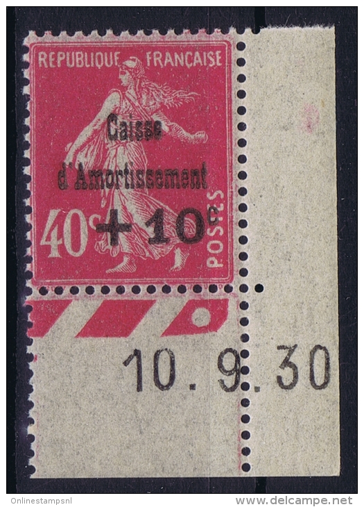 France 1930 Yvert  266 Coin Date   MNH/** /neuf - 1927-31 Caisse D'Amortissement