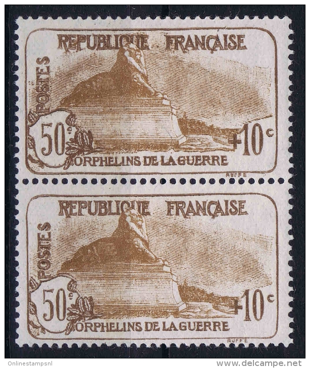 France 1926 Yvert 230  Paire  MNH/** /neuf - Unused Stamps