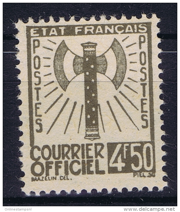 France Timbre De Service , 1943 Yv. Nr 11 MNH/** - Ungebraucht