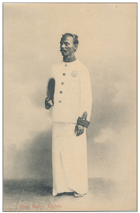 Hotel Waiter, Ceylon. (Occupation), No. 300, Plate &amp; Co. - Sri Lanka (Ceylon)