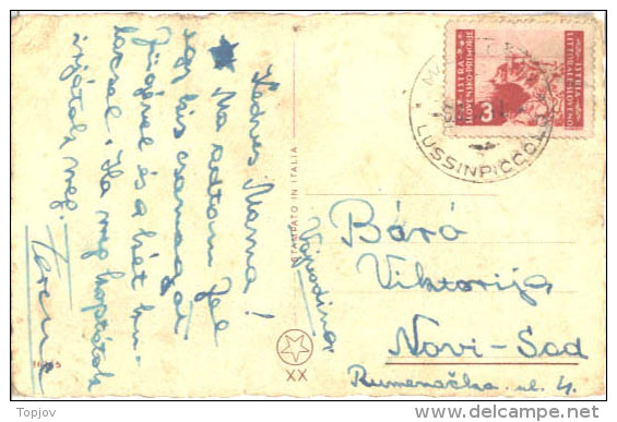 Italy  - HRVATSKA  - TRIESTE  ZONA  B - MALI  LOŠINJ -  Stamps LITORALE - 1946 - Poststempel