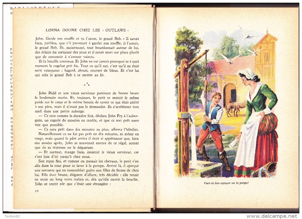 R. Doddridge Black More - Lorna Doune Chez Les Outlaws - Bibliothèque Rouge Et Or Souveraine 600 - ( 1957 ) . - Bibliothèque Rouge Et Or