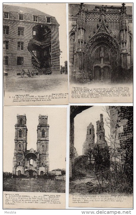 LOT  DE  8  CPA  -  LA  GRANDE  GUERRE  -  PAS De CALAIS . - Guerre 1914-18