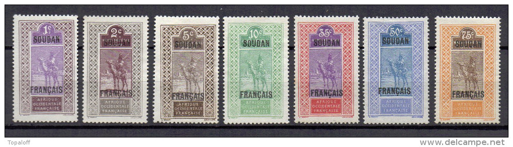 Soudan N°20 - 21 - 23 - 24 Neufs Sans Gomme Et 29 - 32 - 33 Neufs Charniere - Neufs