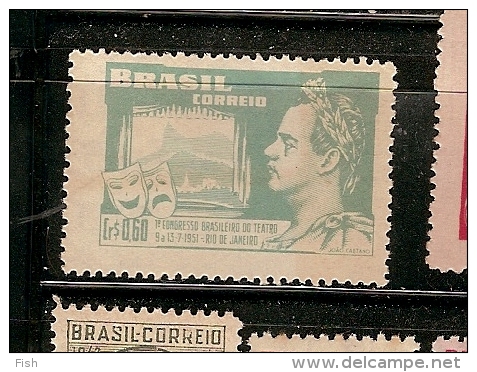 Brazil ** & 1º Congresso Brasileiro Do Teatro, Rio De Janeiro 1951 (496) - Neufs