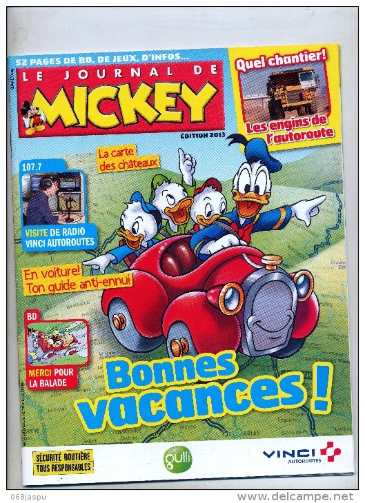 Journal Mickey Edition Vinci Autoroute - Journal De Mickey