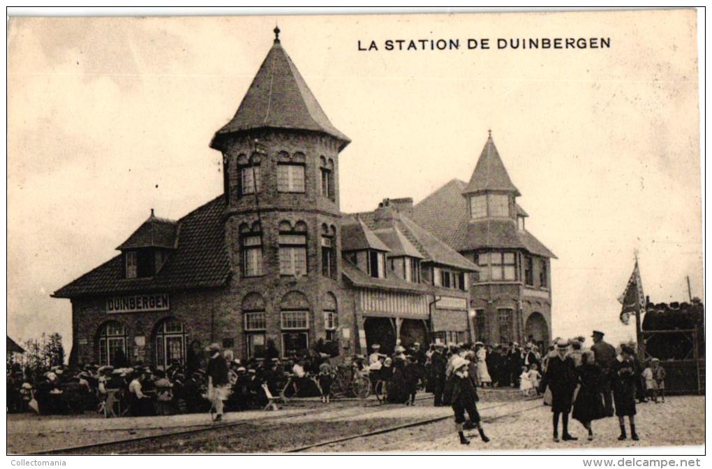 Duinbergen 3 CPA Rue Des Allemands Delhaize Bazar Denye '14   Hôtel Station Du Vicinal    Station - Other & Unclassified