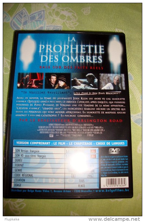 Dvd Zone 2 La Prophétie Des Ombres The Mothman Prophecis  Vostfr + Vfr - Horreur