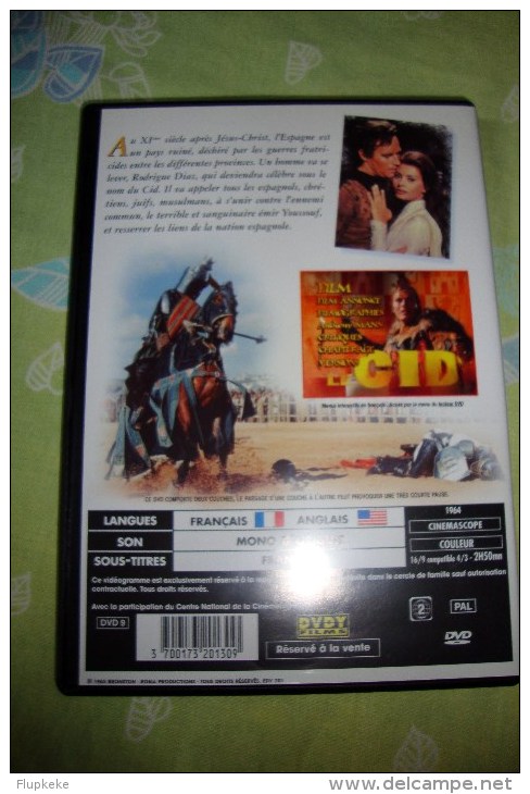 Dvd Zone 2 El Cid Le Cid Charlton Heston 1964 Vostfr + Vfr - Classic