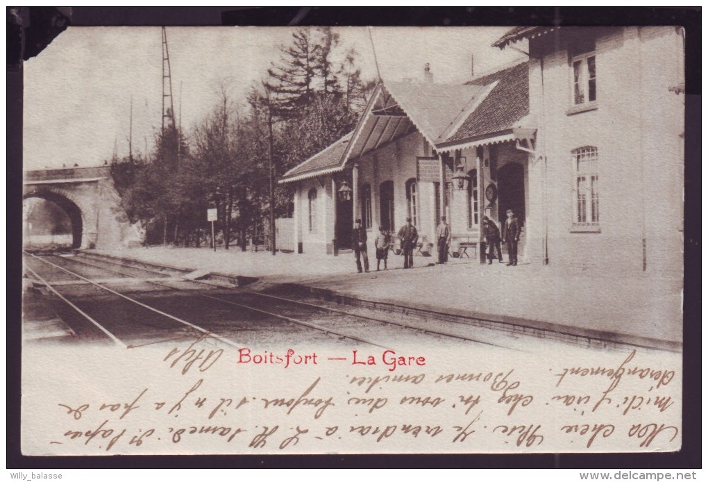 Carte Postale - BOITSFORT - La Gare - Station - Statie - CPA  // - Watermaal-Bosvoorde - Watermael-Boitsfort