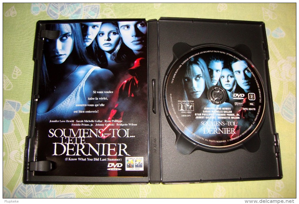 Dvd Zone 2 Souviens-toi...l'Été Dernier I Know What You Did Last Summer 1997 Vostfr + Vfr - Horror