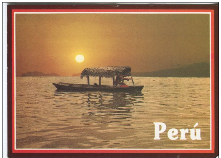 E Eismann Postcard, Peru, Rio Amazonas, Crepusculo, Sunset, Crepuscule, Iquitos, 224 - Peru