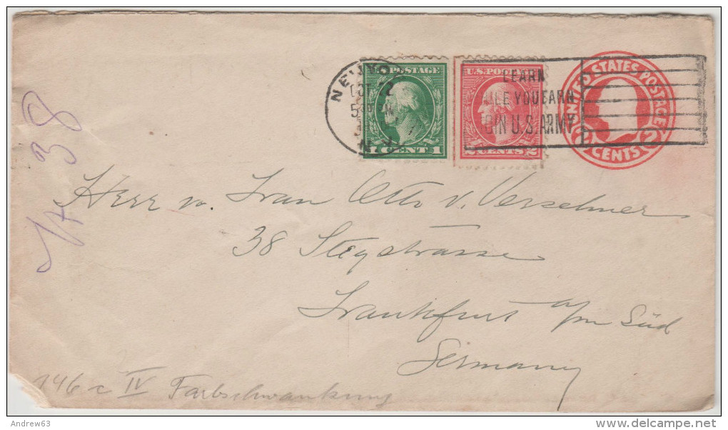 STATI UNITI - UNITED STATES - USA - US - 1920 - Intero Postale - Entier Postal - Postal Stationery - 2 Cents + 2 + 1 ... - 1901-20