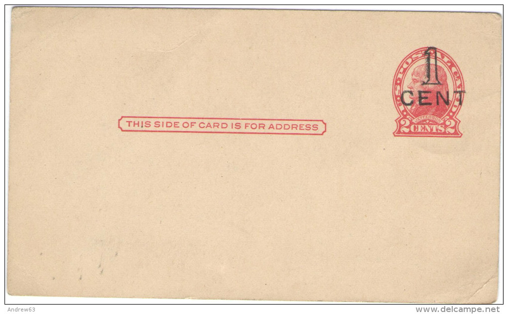 STATI UNITI - UNITED STATES - USA - US - Postal Card - Intero Postale - Entier Postal - Postal Stationery - 2c... - 1901-20