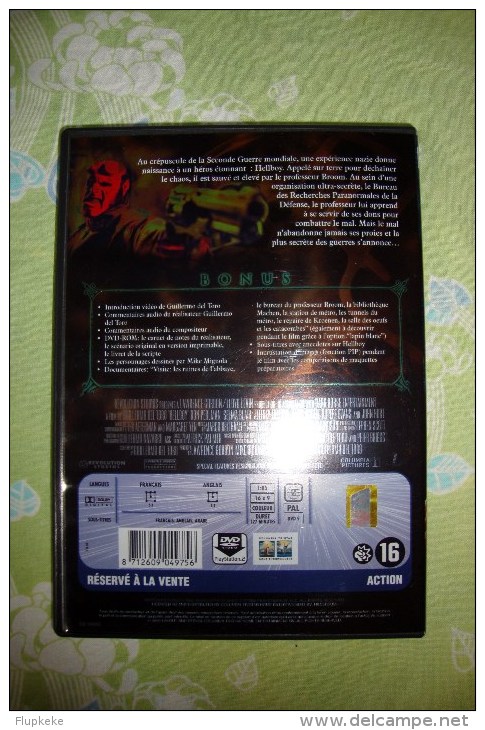 Dvd Zone 2 Hellboy  Guillermo Del Toro Vostfr + Vfr - Sciences-Fictions Et Fantaisie
