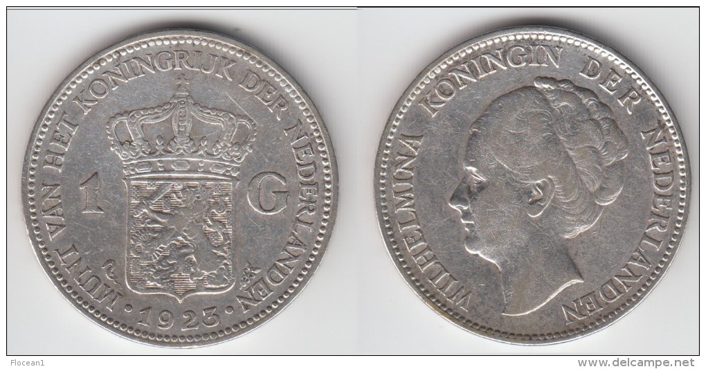 **** PAYS-BAS - NETHERLANDS - 1 GULDEN 1923 - ARGENT - SILVER **** EN ACHAT IMMEDIAT !!! - 1 Gulden