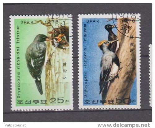 Corée Du Nord YV 1505/6 O 1978 Pic - Climbing Birds