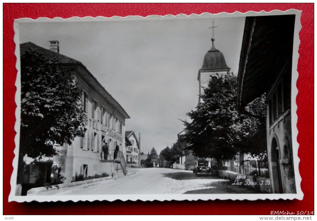 Suisse  - LES BOIS  : Hôtel De La Couronne, Ancienne Voiture - Les Bois