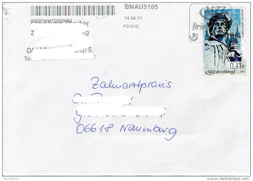 Germany - Umschlag Echt Gelaufen / Cover Used # MZZ Briefdienst (P282) - Théologiens