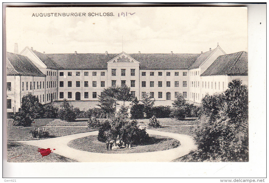 DK 6440 SONDERBURG, Schloss Augustenburg / Augustenborg, 1912, Kl. Fleck - Nordschleswig