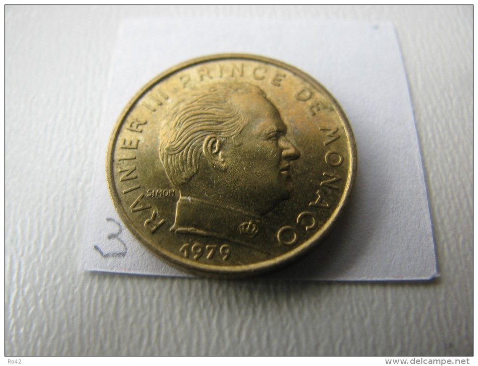 Monaco : Rainier III :  5 Centimes 1979 : Petit Tirage (50 000 Ex) -  Rare - - 1960-2001 New Francs